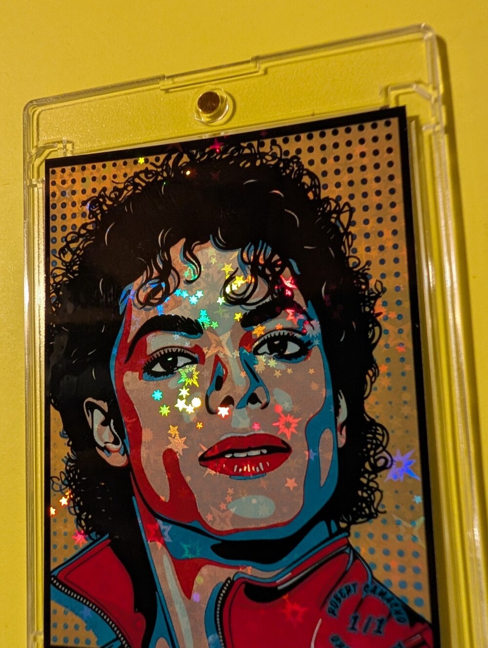 Michael Jackson Trading Card Collectible 1/1 Sparkle Foil NEW